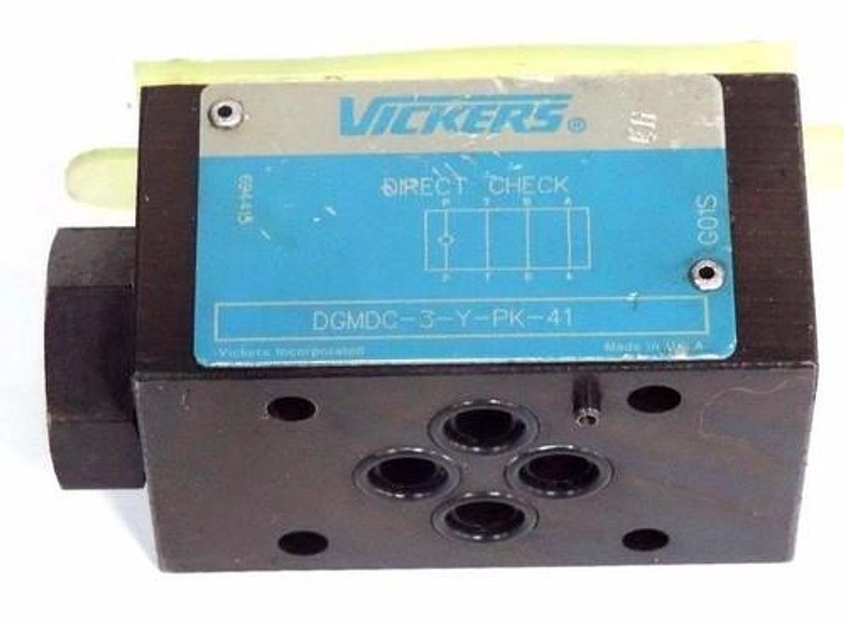Used VICKERS DGMDC-3-Y-PK-41 VALVE MANIFOLD DGMDC3YPK41