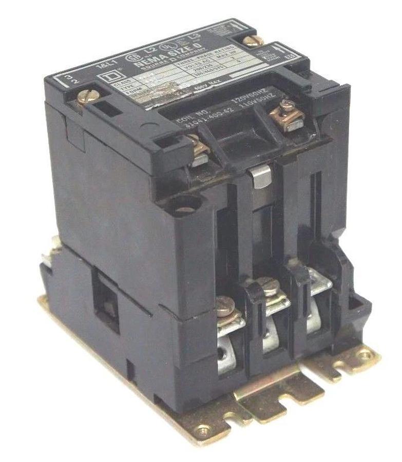 Used SQUARE D CLASS 8536 TYPE SB02 SIZE 0 STARTER 3 PHASE 8536SB02