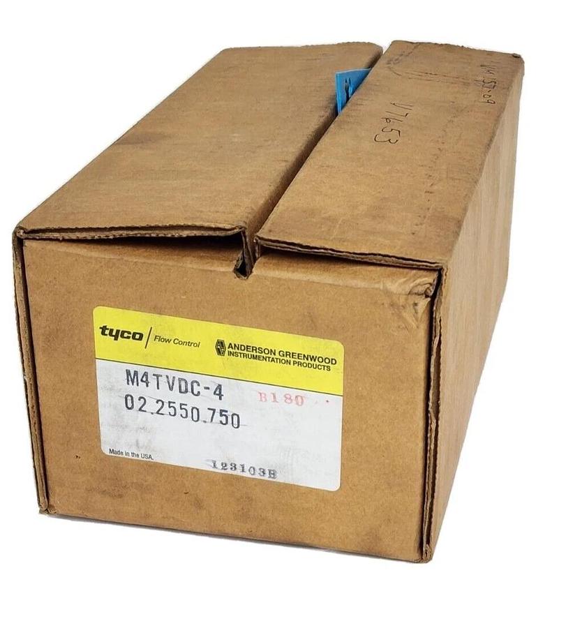 Used NEW TYCO ANDERSON GREENWOOD M4TVDC-4 / M4TVDC4 VALVE MANIFOLD 02.2550.750