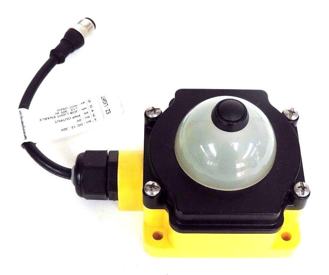 Used NIB BANNER K80APPBGRYC3QPMA PUSH BUTTON SENSOR 12/30VDC, 79032