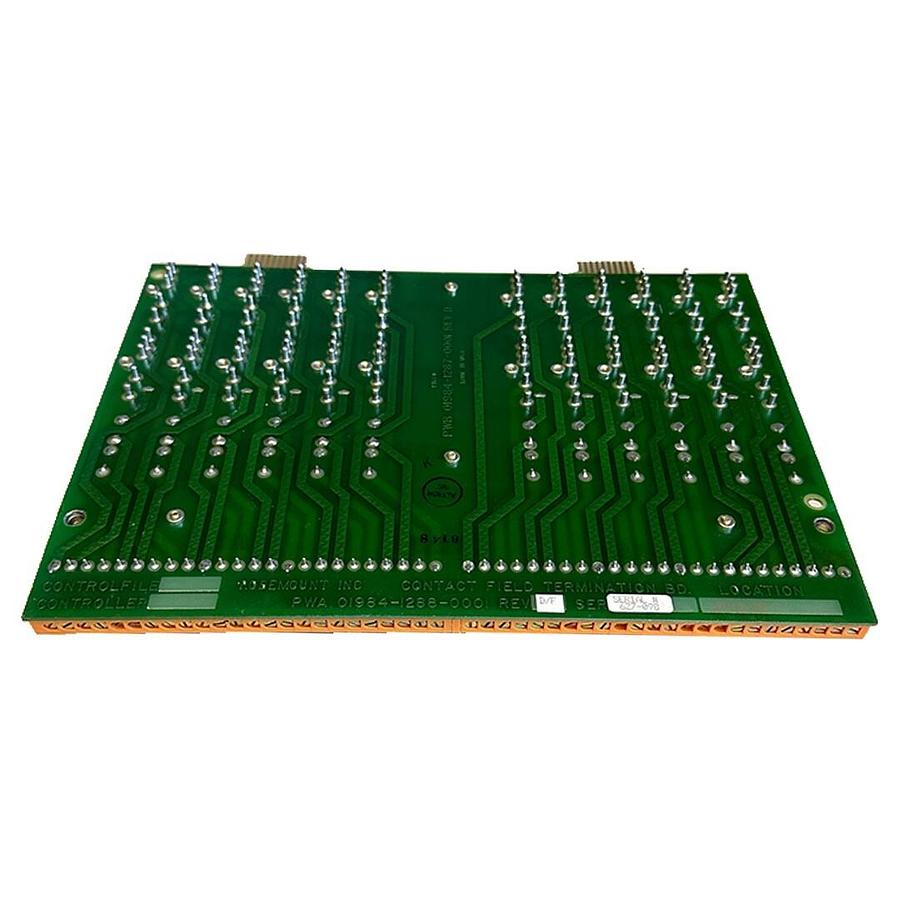 Used EMERSON ROSEMOUNT 01984-1288-0001 / 0198412880001 REV. D/F CONTACT FIELD BOARD