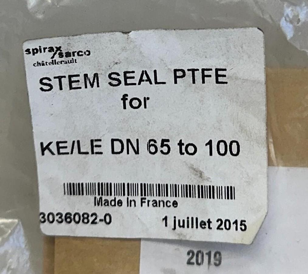 Used SPIRAX SARCO 3036082-0 / 3036082 OEM STEM SEAL PTFE FOR KE/LE DN 65-100 NSMP *