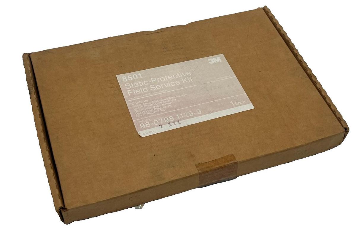 Used 3M 8501 Static Protective Field Service Kit ESD Mat Wrist Strap Cord Pouch, NSMP