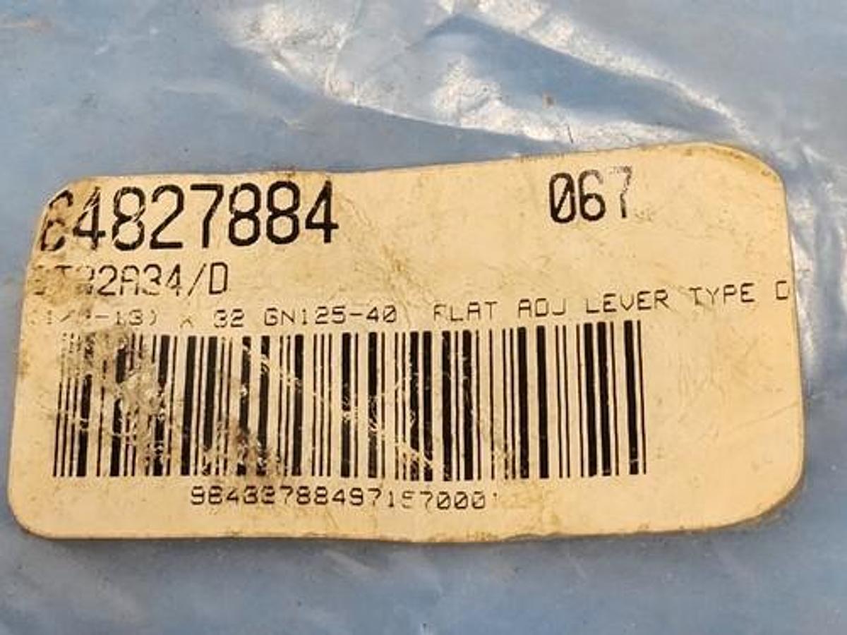 Used NEW ELESA 64827884 (1/2-13) X 32 GN125-40 FLAT ADJ LEVER TYPE D