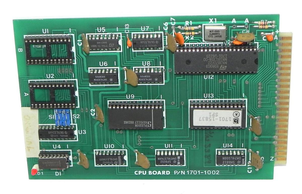 Used MCGILL 1701-1002 CPU BOARD 17011002, 1701-76509