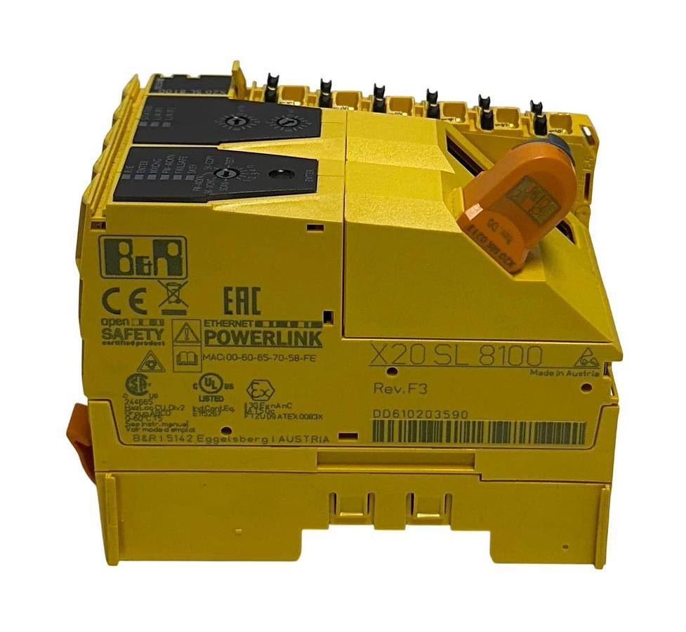 B&R X20 SL 8100 / X20SL8100 EtherNet POWERLINK SAFETY MODULE SAFELOGIC NSNP