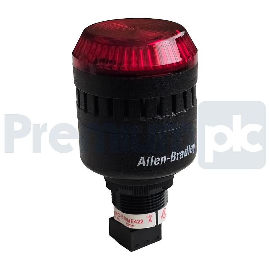 Allen-Bradley 855PC-B10ME422 /A Light & Sound Comb Alarm w/Red LED 120V AC NSNP