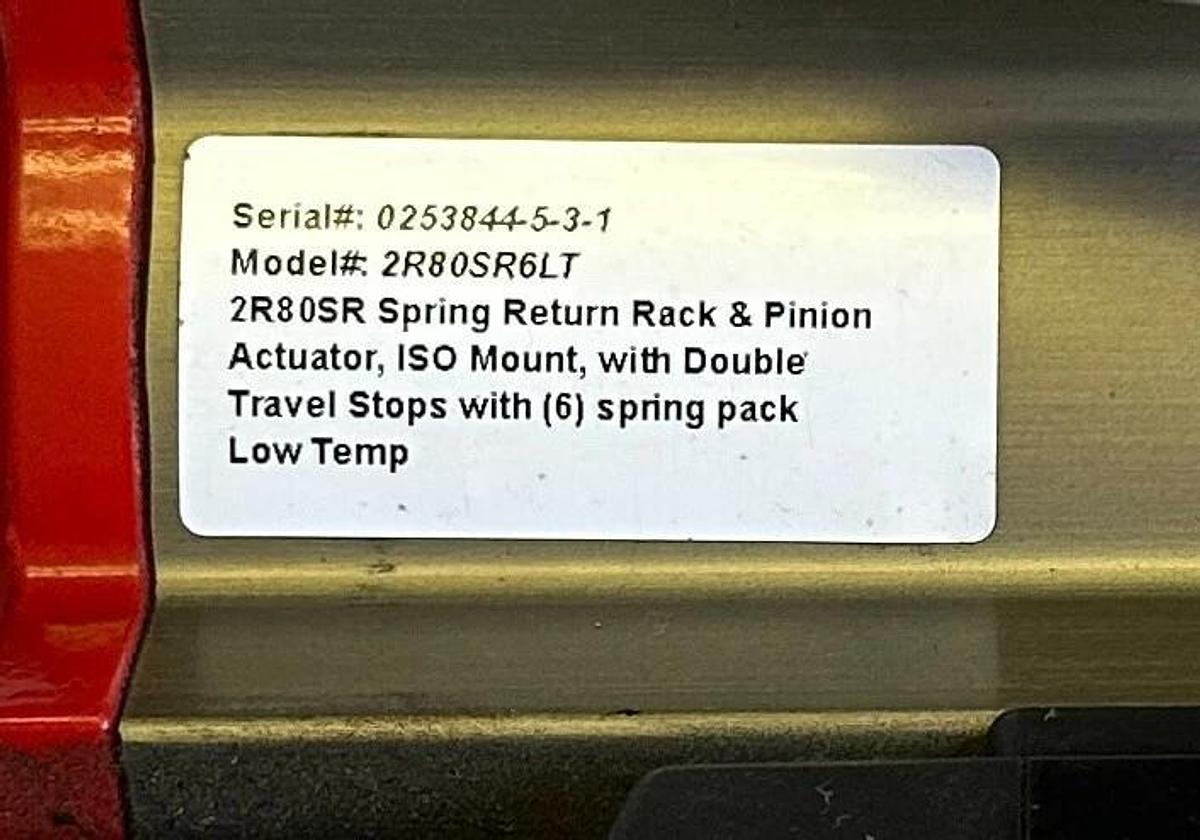 NEW TRIAC CONTROLS 2R80SR6LT SPRING RETURN ACTUATOR W/ StoneL QX2VE02SGA SWITCH