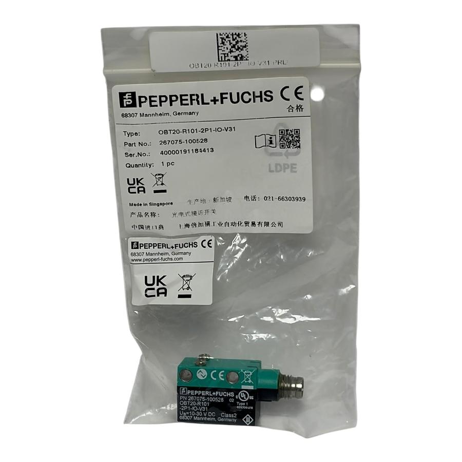 Pepperl+Fuchs OBT20-R101-2P1-IO-V31 Photoelectric Sensor Triangulation New