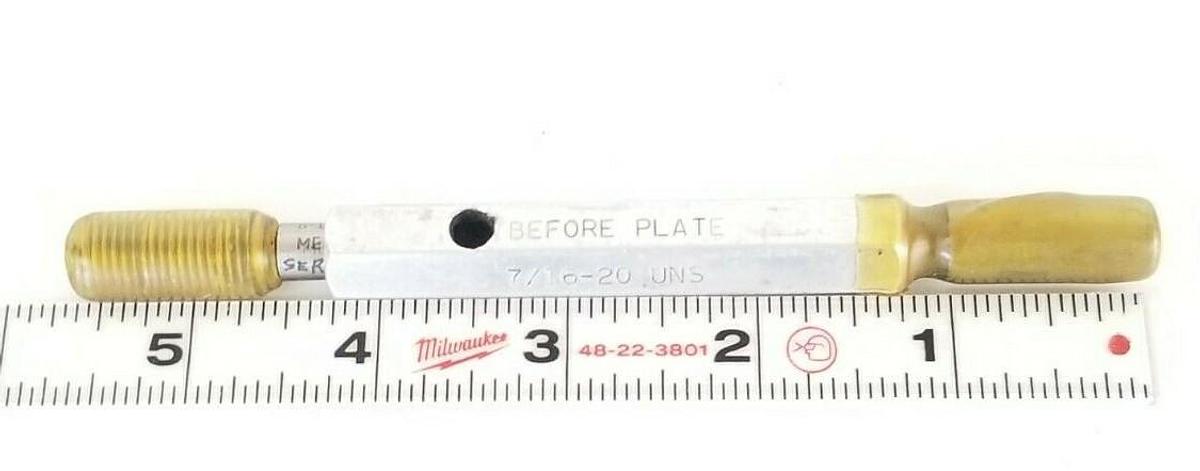Used NEW MERCURY GAGE GC-115656-516, GOPD .4020 .3799, 7/16-20 UNS