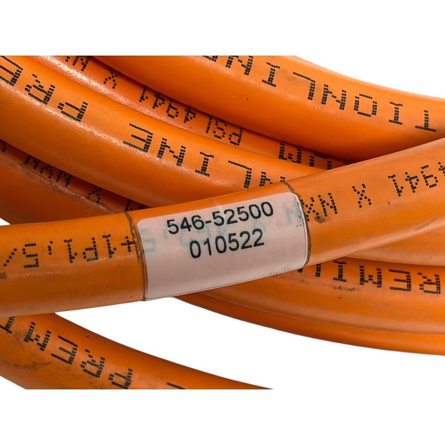 Used Nexans Motionline Premium Servo Cable 546-52500 M23 Connector 6-Wire Orange New