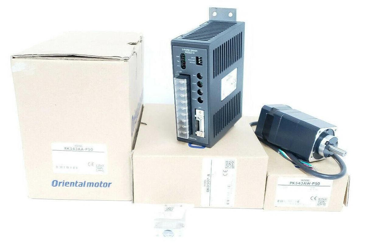Used NIB ORIENTAL MOTOR RK543AA-P50 MICROSTEPPER KIT RKD507-A / PK543AW-P50