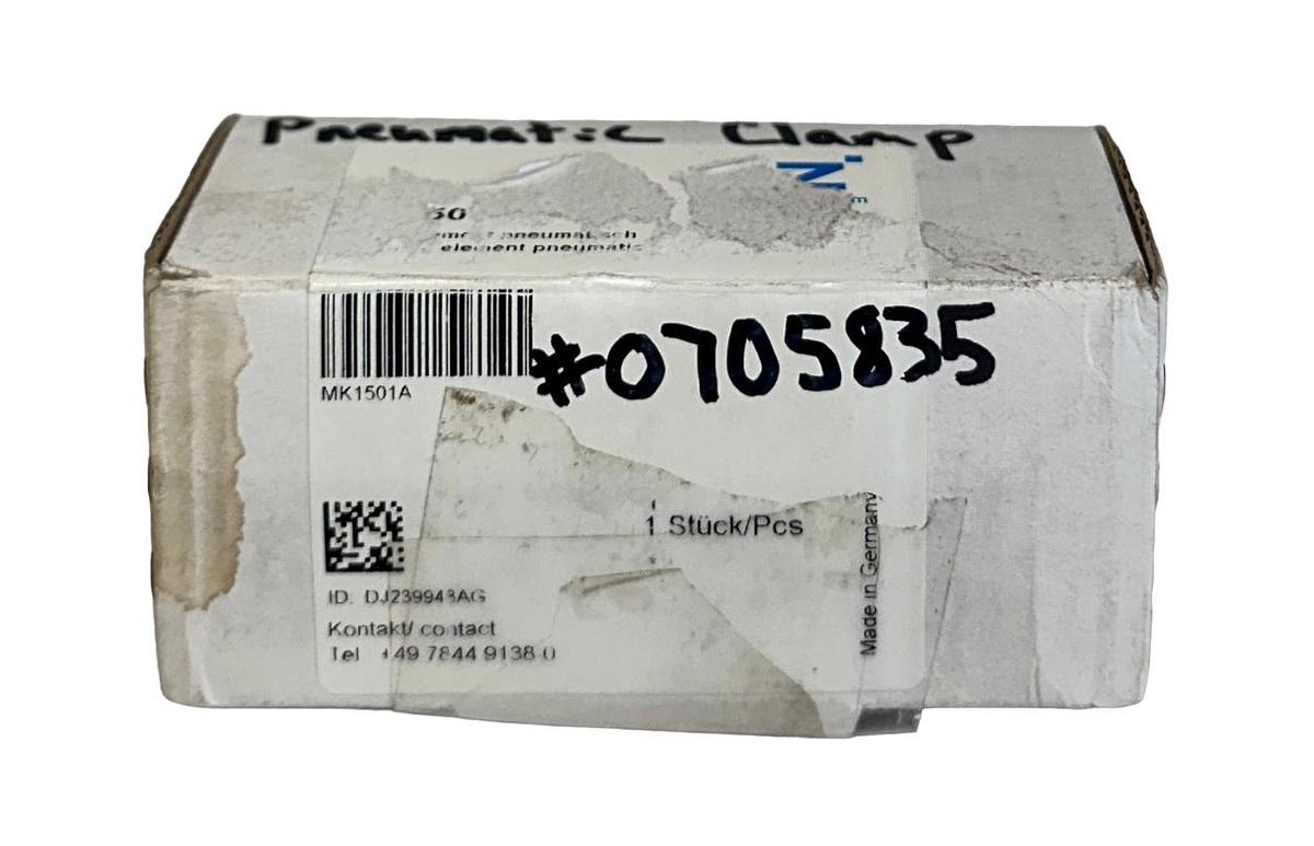 Used ZIMMER MK1501A SERIES MK LINEAR CLAMPING ELEMENT 6.5BAR MAX NSMP