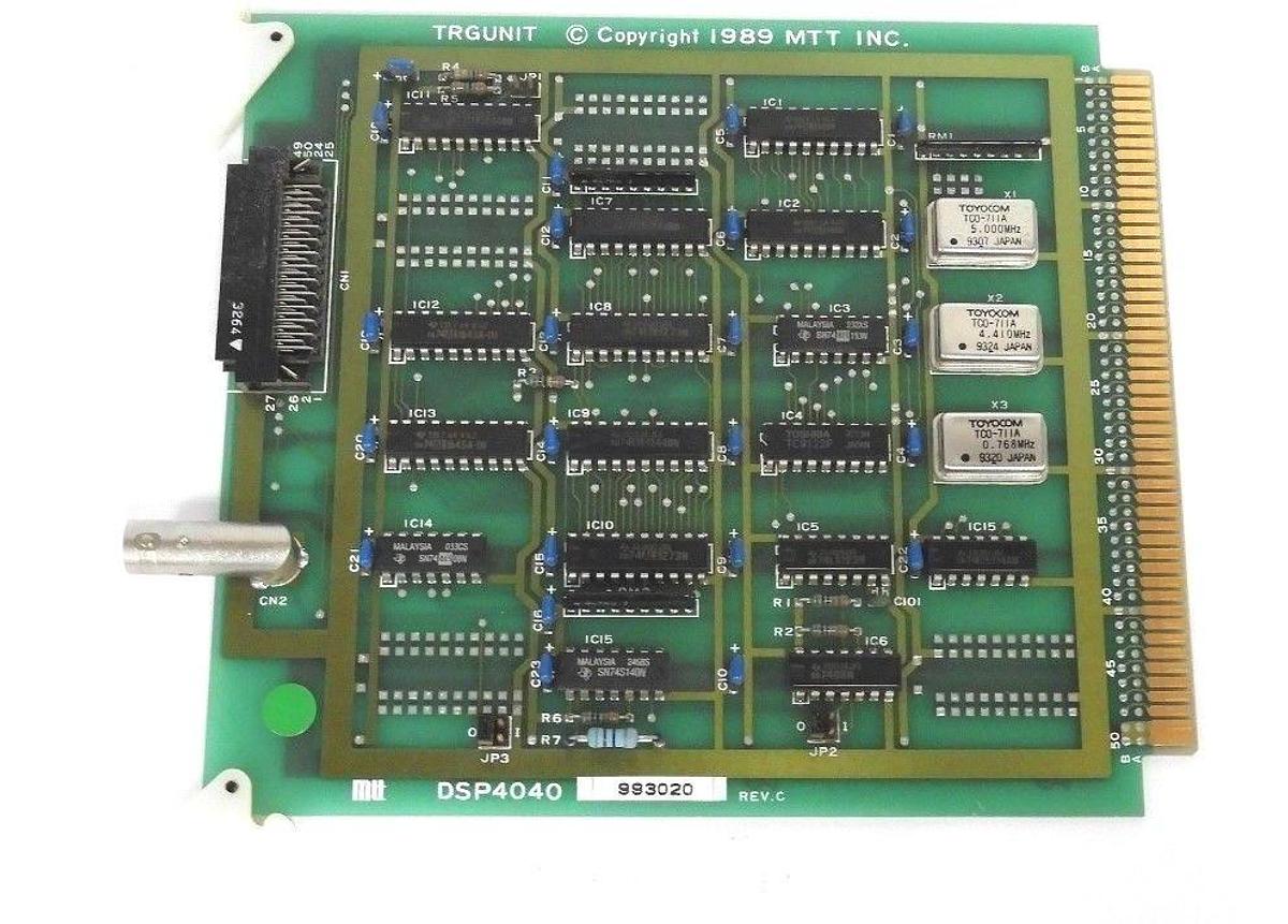 Used MTT DSP4040 REV. C BOARD TRGUNIT 993020 MTT INC.