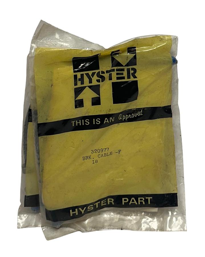 Used 2 HYSTER 320977 / HY320977 OEM BRAKE CABLES FOR FORKLIFT NSFS