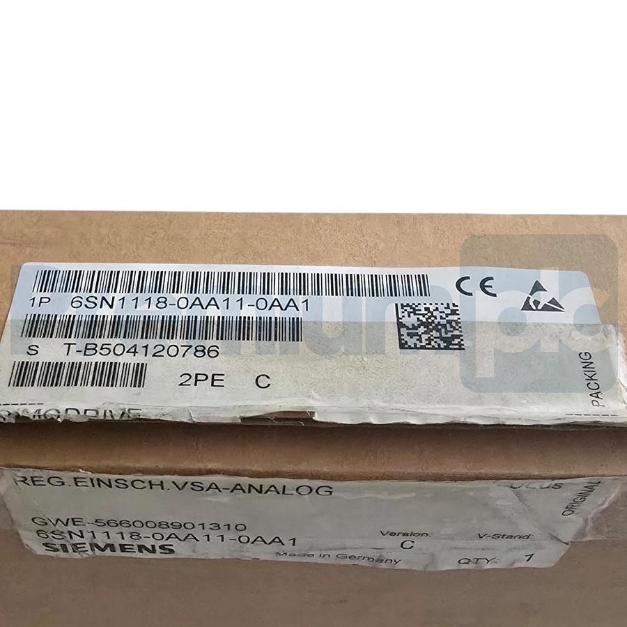 Siemens 6SN1118-0AA11-0AA1 SIMODRIVE 611 Standard Control Unit 1-Axis Ver. C NEW