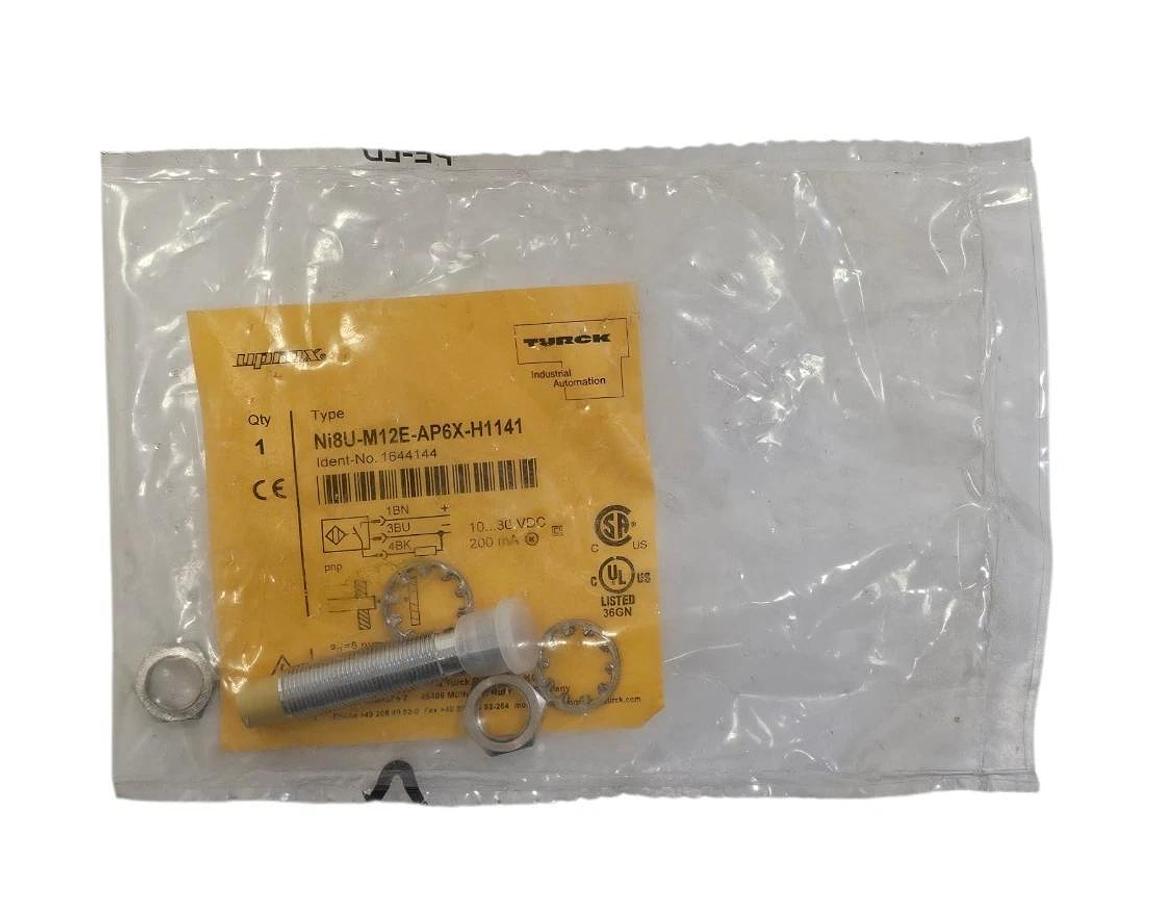 Used NEW TURCK NI8U-M12E-AP6X-H1141 PROXIMITY SENSOR IDENT-NO. 1644144