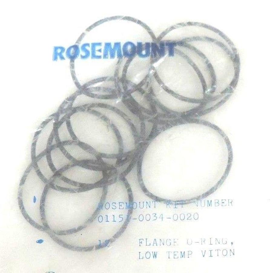 NEW ROSEMOUNT 01151-0034-0020 KIT 12 FLANGE O-RINGS LOW TEMP VITON 0115100340020