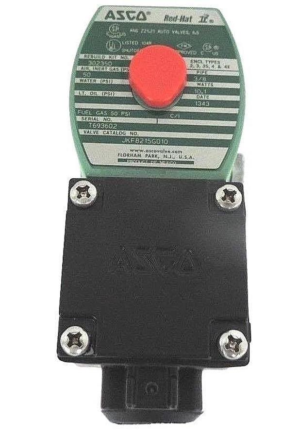 Used NIB ASCO JKF8215G010 SOLENOID VALVE 2WAY 10.1WATT 24V 3/8IN PORT