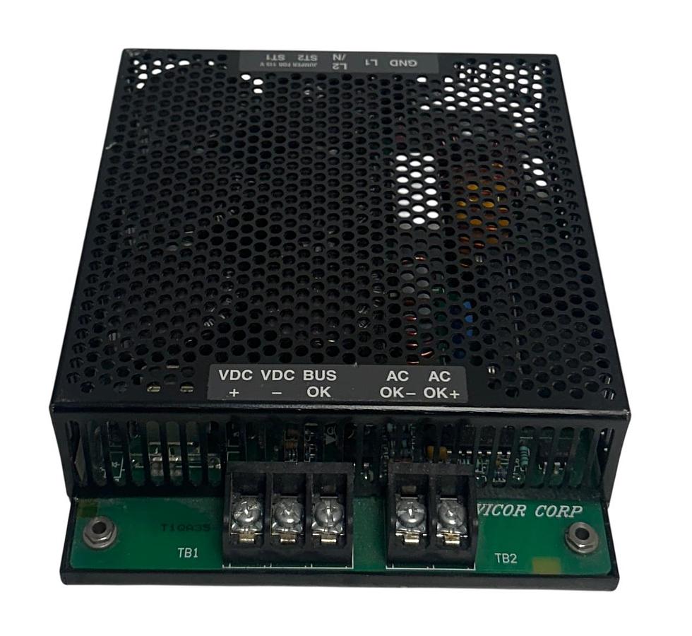 Used VICOR VI-FKE6-IMX / 0608-7004 / VIFKE6IMX POWER SUPPLY 100-240VAC INPUT NSNP