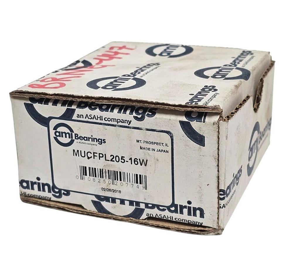 Used NIB AMI BEARINGS MUCFPL205-16W FLANGE-MOUNT BALL BEARING UNIT 4-BOLT