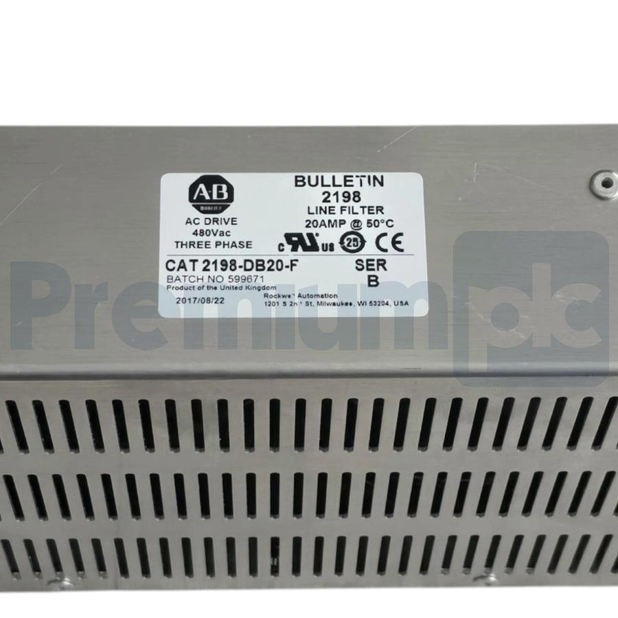 Used Allen-Bradley 2198-DB20-F /B Kinetix 5500 AC EMC Line Filter 20A 3-Ph 2198DB20F