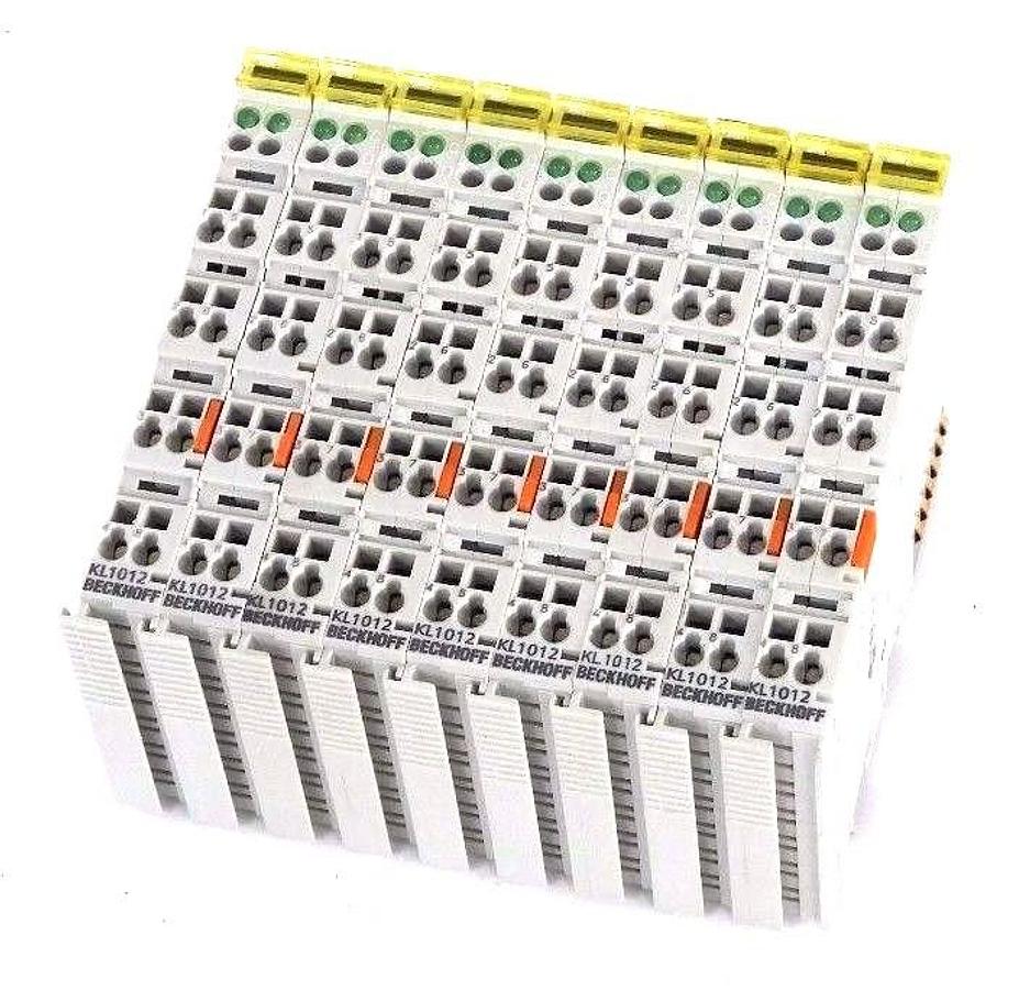 LOT OF 9 NEW BECKNOFF KL1012 2-CHANNEL DIGITAL INPUT TERMINAL 24 V DC