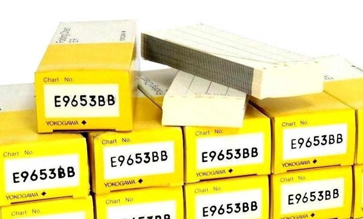 Used LOT OF 11 NEW YOKOGAWA E9653BB FOLDING ER CHARTS