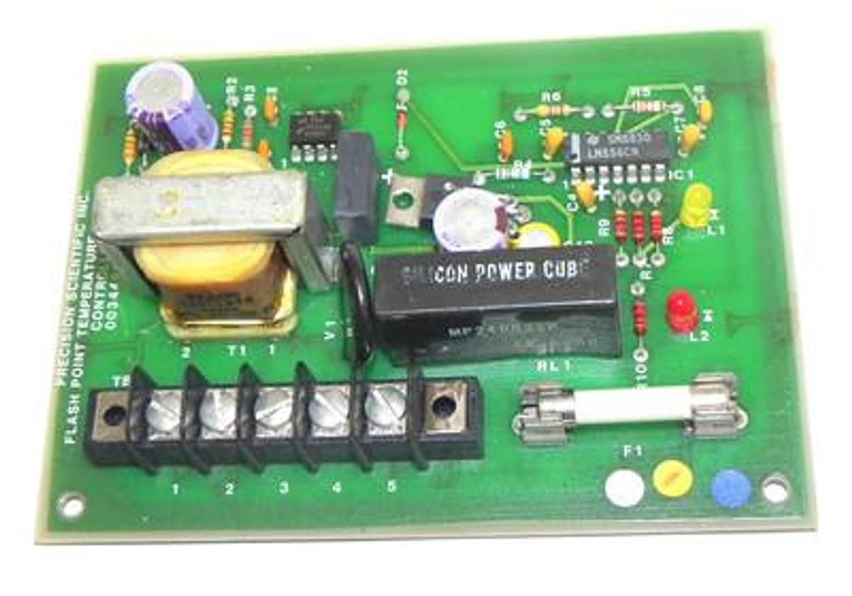 Used PRECISION SCIENTIFIC INC. 00344901 FLASH POINT TEMPERATURE CONTROLLER 00344801
