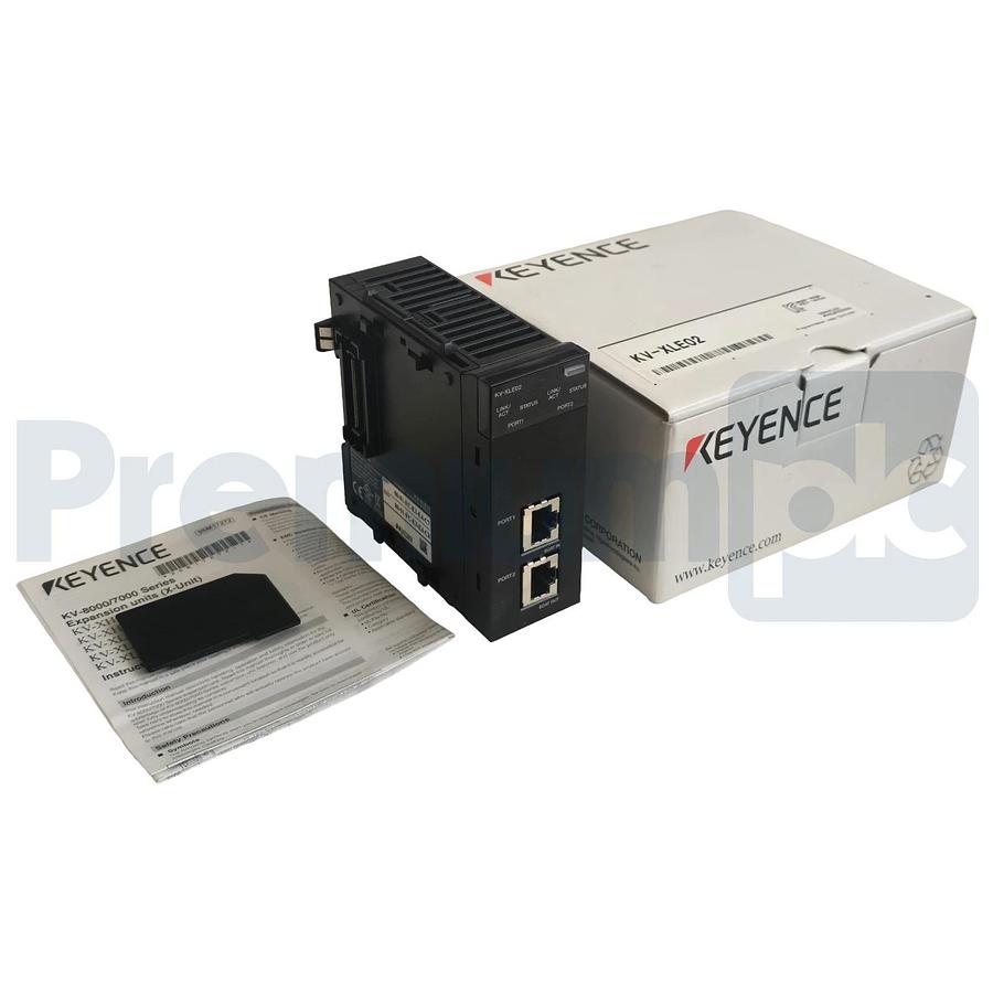 Keyence KV-XLE02 | KVXLE02 Dual-Port EtherNet Communication Unit | 1Gbps NSMP