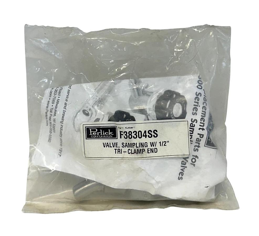 Used PERLICK F38304SS SAMPLING VALVE W/ 1/2'' TRI-CLAMP END FOR F38300 SERIES NSFS