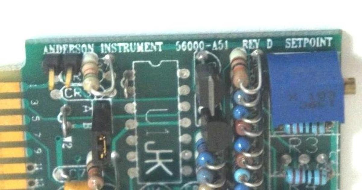 Used ANDERSON INSTRUMENT 56000-A51 REV. D SETPOINT BOARD 56000A51