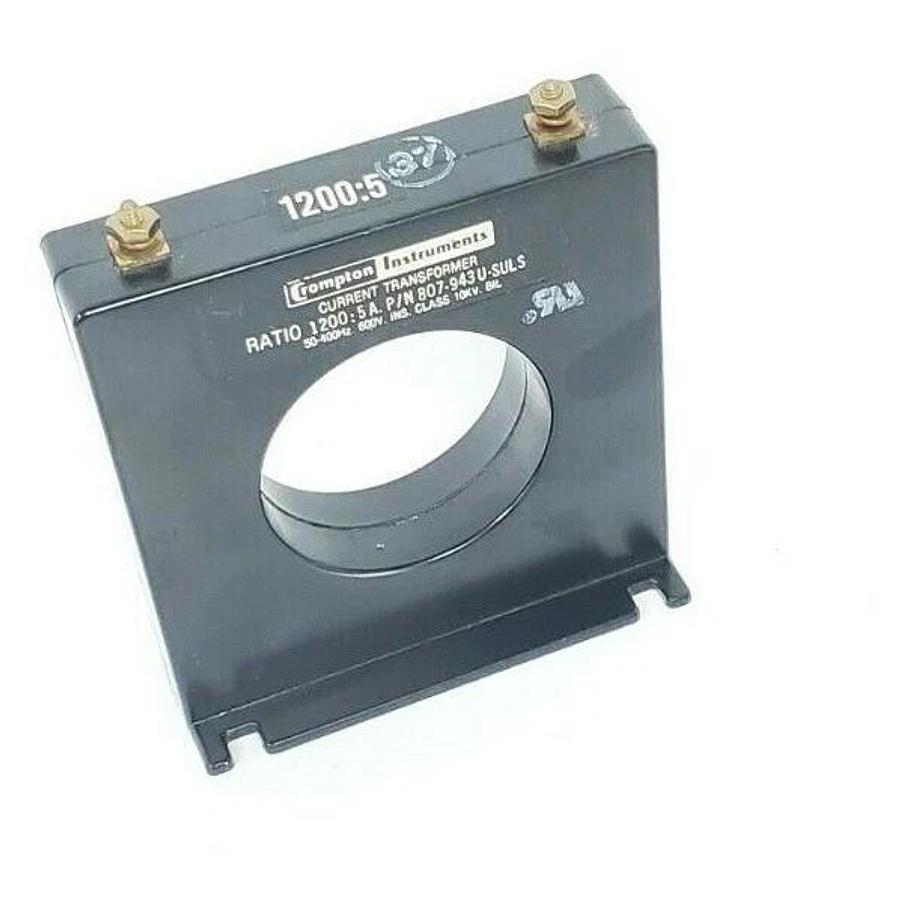 Used CROMPTON INSTRUMENTS 807-943U-SULS CURRENT TRANSFORMER RATION: 1200:5A