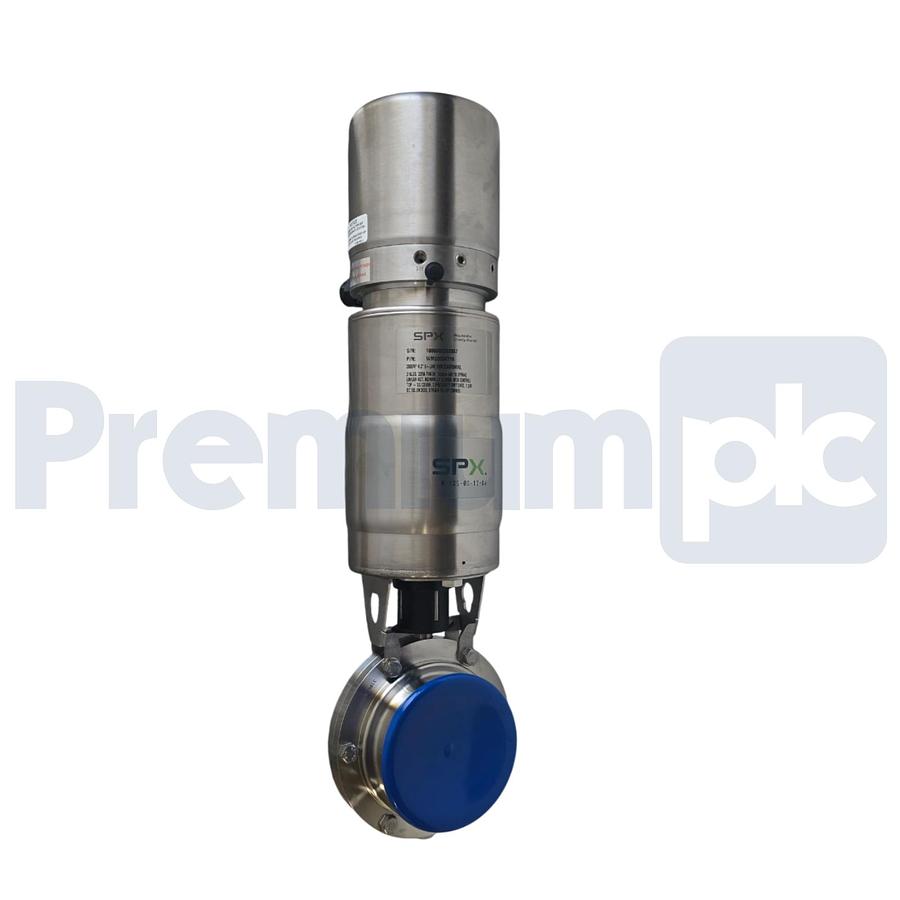 Used SPX 200BVP 4" S-LINE FKM ELASTOMERS BUTTERFLY VALVE w/ ACTUATOR WM20004719 NSNP