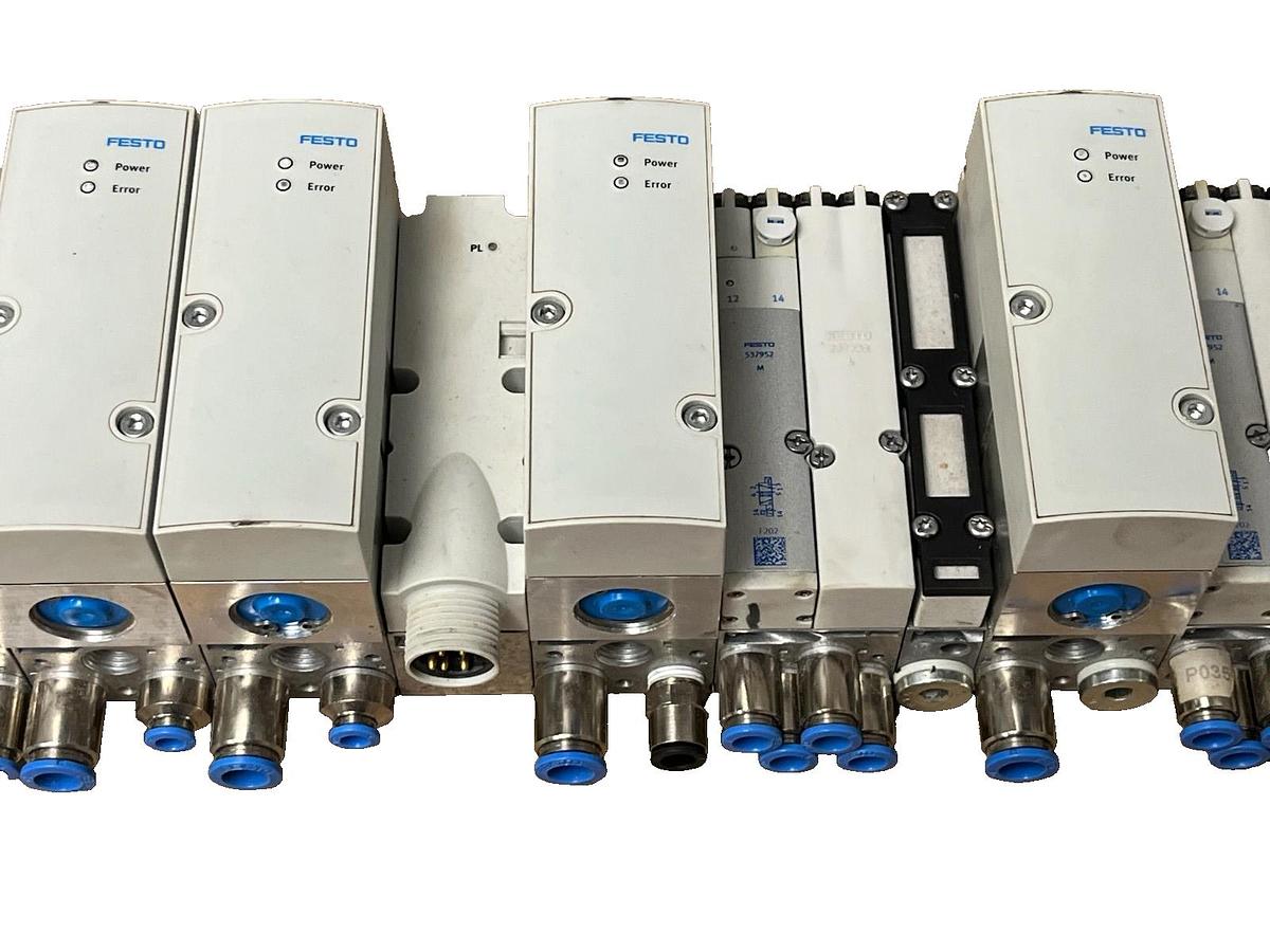 Used Festo CPX/MPA-S Terminal | EtherNet/IP CPX-FB32 | (9) VPPM Proportional (6) MPA2