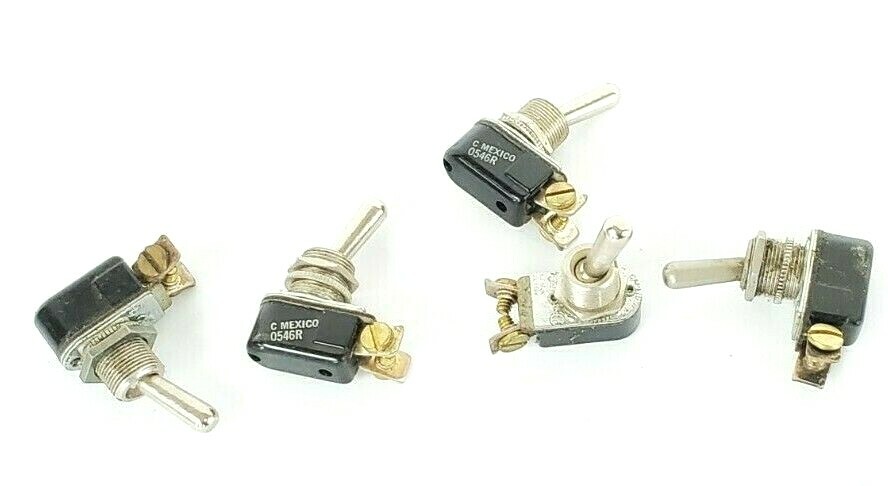 Used LOT OF 5 CARLING TECHNOLOGIES 1X687 110-S-73XG TOGGLE SWITCHES