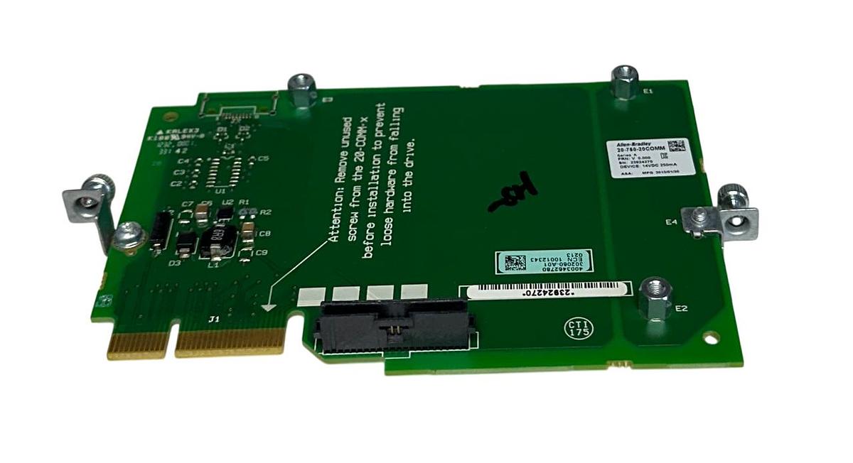 Used ALLEN BRADLEY 20-750-20COMM /A PowerFlex 750 COMMUNICATION CARD 14VDC 250mA NSNP
