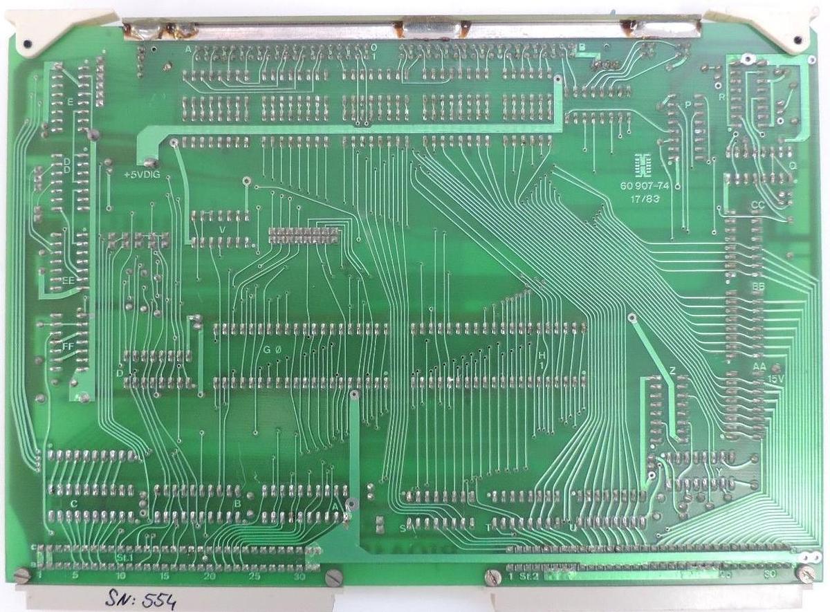 Used HEINEN ELEKTRONIK PIOA12 K4 A7 832.754 PC BOARD 60907-7.4, PIOA