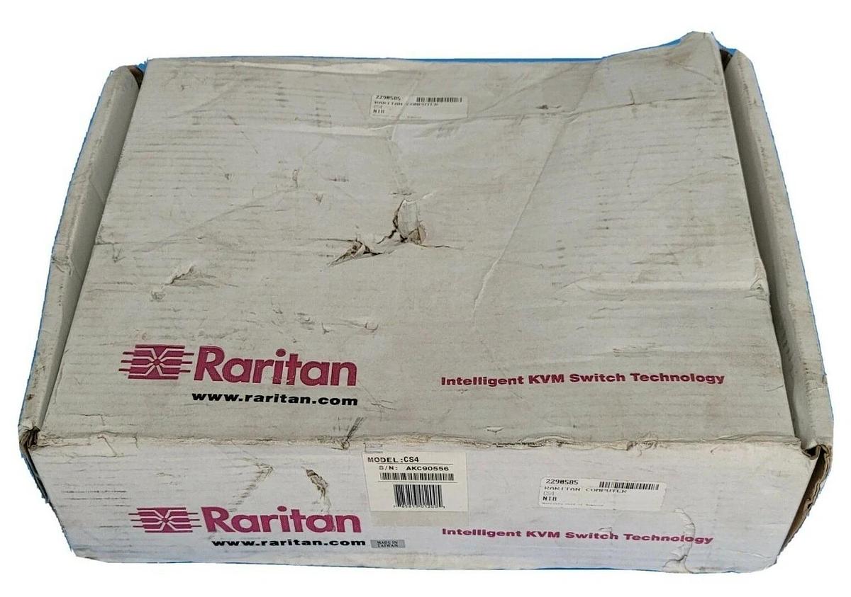 Used NIB RARITAN CS4 COMPUSWITCH 4-PORT 6V 600mA