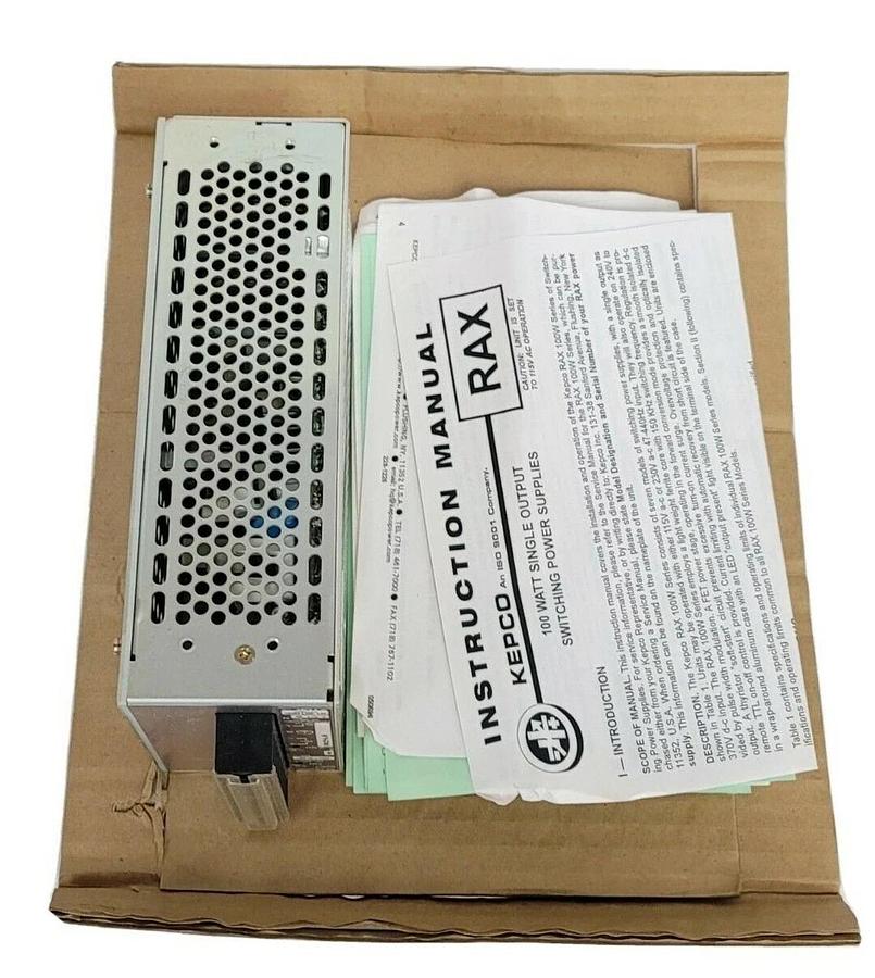 Used NIB KEPCO RAX15-6.6K POWER SUPPLY RAX1566K