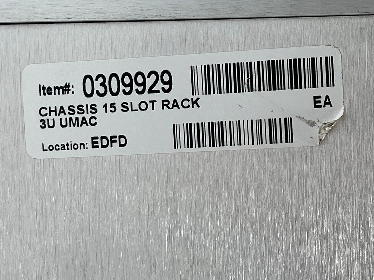 Used Delta TAU UMAC 0309929 Universal Motion Controller 15-Slot 3U Rack Mount Chassis