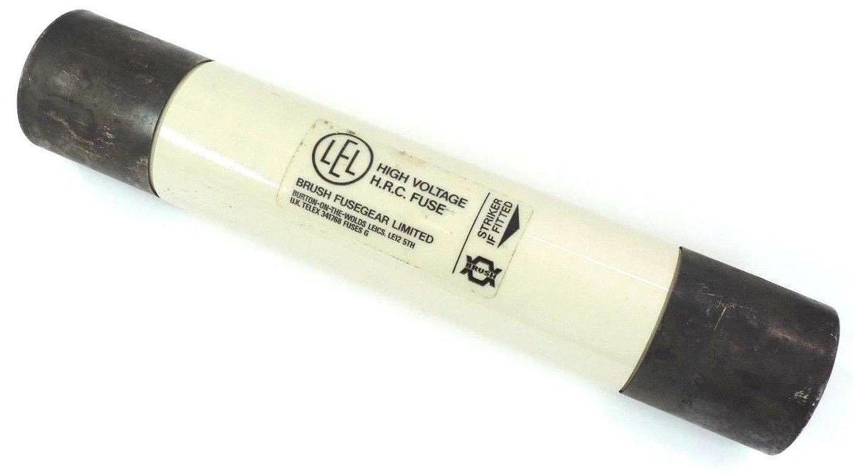 Used BRUSH FUSEGEAR LIMITED 5.5VFNHA4R HIGH VOLTAGE H.R.C FUSE 5.5 KV 100A