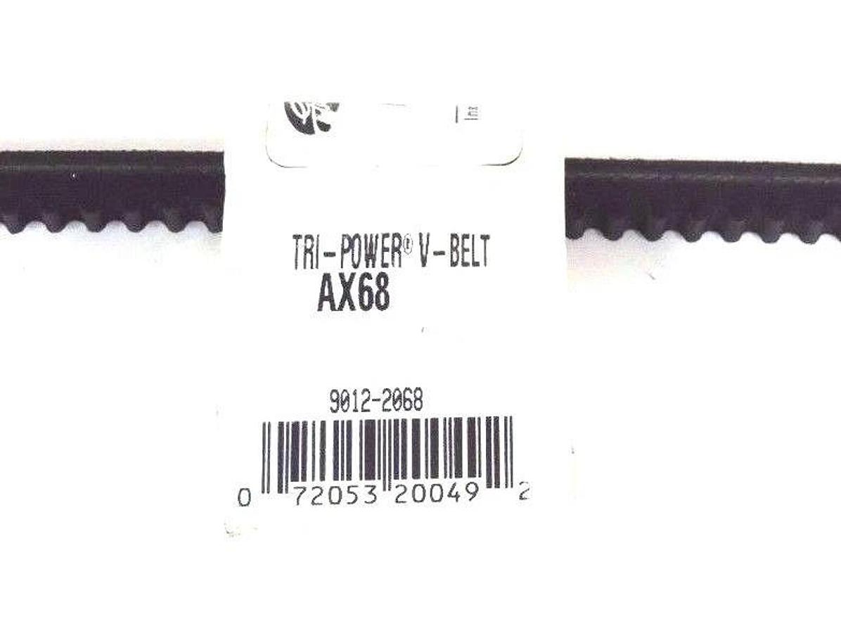 Used LOT OF 20 NEW GATES AX68 TRI-POWER V BELTS 9012-2068, 1/2'', 90122068