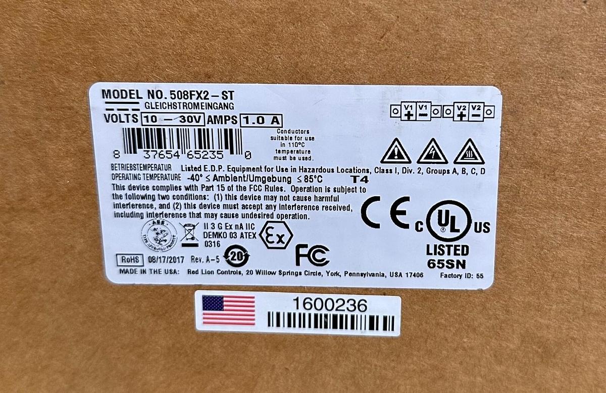 Used NEW N-TRON 508FX2-ST / 508FX2ST 6-PORT EtherNet 2-PORT FIBER UP 10-30V 508FX2