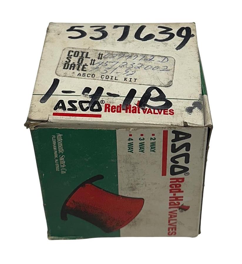 ASCO 0274772-D / 027-477-002D / 027477002D RedHat COIL KIT 240/250VDC OEM NSMP