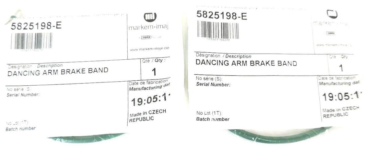 Used LOT OF 2 NEW MARKEM 5825198-E DANCING ARM ASSEMBLIES 5825198E