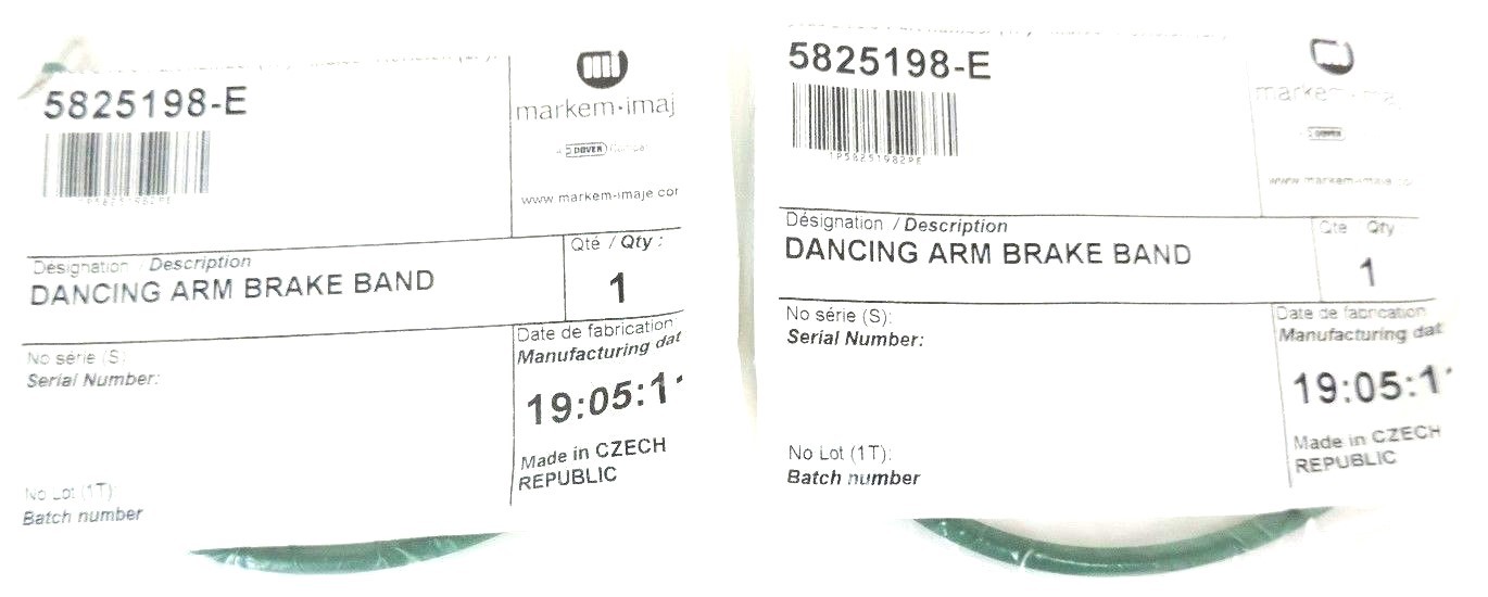Used LOT OF 2 NEW MARKEM 5825198-E DANCING ARM ASSEMBLIES 5825198E