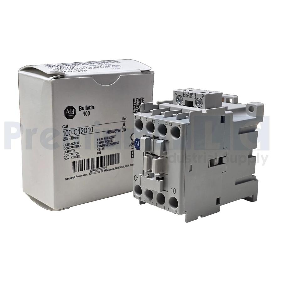 ALLEN BRADLEY 100-C12D10 /A IEC CONTACTOR 12A 110V50HZ/120V60HZ COIL NSMP 662072605370