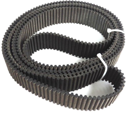 Used NEW D1280-8M-200 DUAL DOUBLE SIDED TIMING BELT 128" LONG 8mm PITCH 2" WIDE