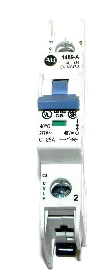 Used ALLEN BRADLEY 1489-A1C250 UL489 MINIATURE CIRCUIT 1489A1C250 SER. A